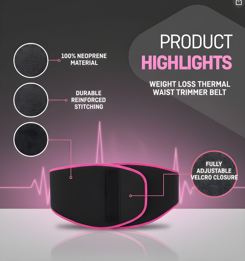 Thermal Sweat Waist Belt✨Sweat Wrap for Faster Fat Burn