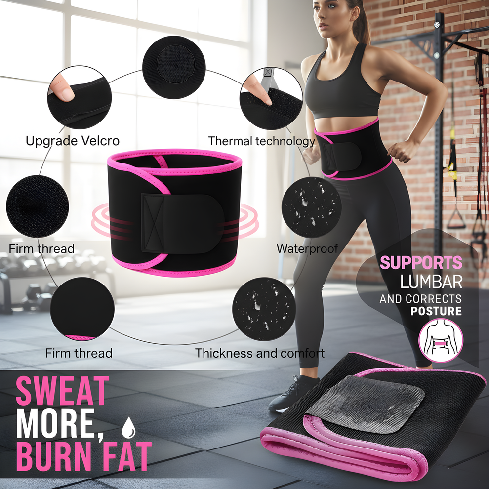 Thermal Sweat Waist Belt✨Sweat Wrap for Faster Fat Burn