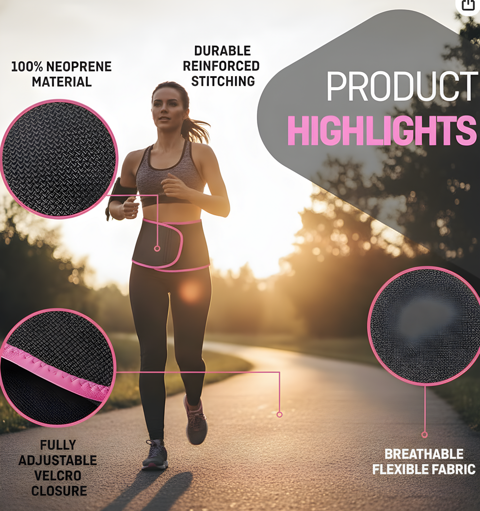 Thermal Sweat Waist Belt✨Sweat Wrap for Faster Fat Burn